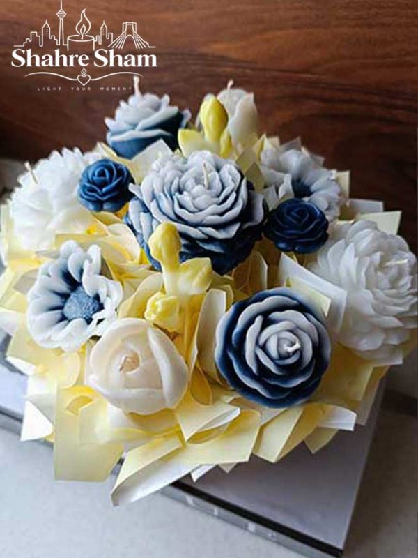 باکس گل شمع روژین