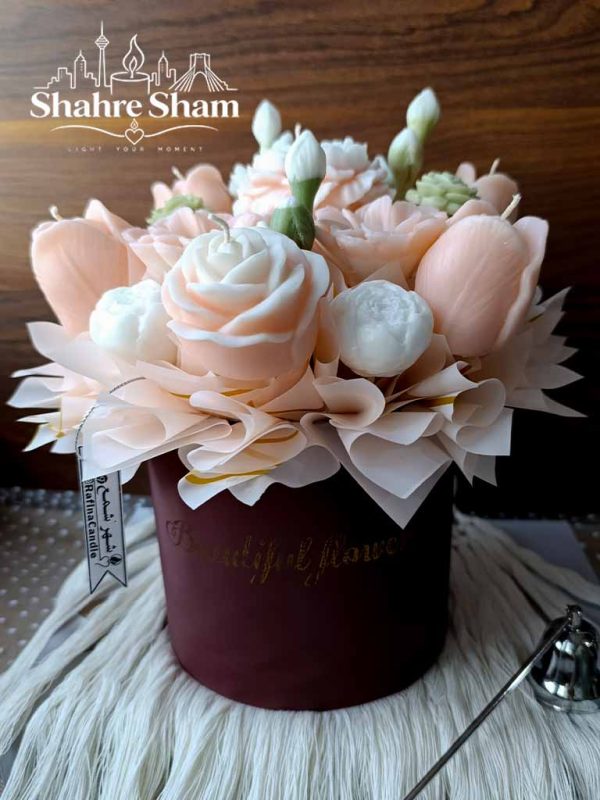 باکس گل شمعی گلبهی خاص