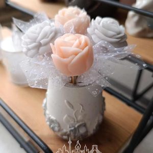 باکس گل رز شمعی مینیاتوری