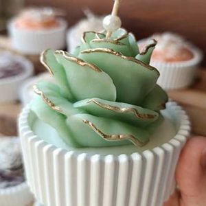 شمع شات گل رز