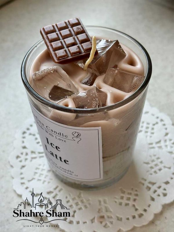 شمع لیوانی آیس لاته ICE LATTE