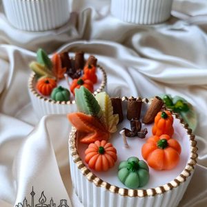 شمع کدو حلوایی پاییزی