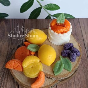 شمع کیک میوه ای پرتقال
